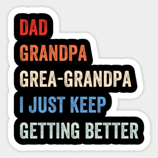 Dad Grandpa Great-Grandpa Happy Father's Day Sticker